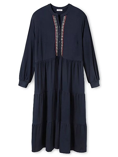 Sheego Jerseykleid "Große Größen", im Boho-Stil, mit Stufenrock günstig online kaufen