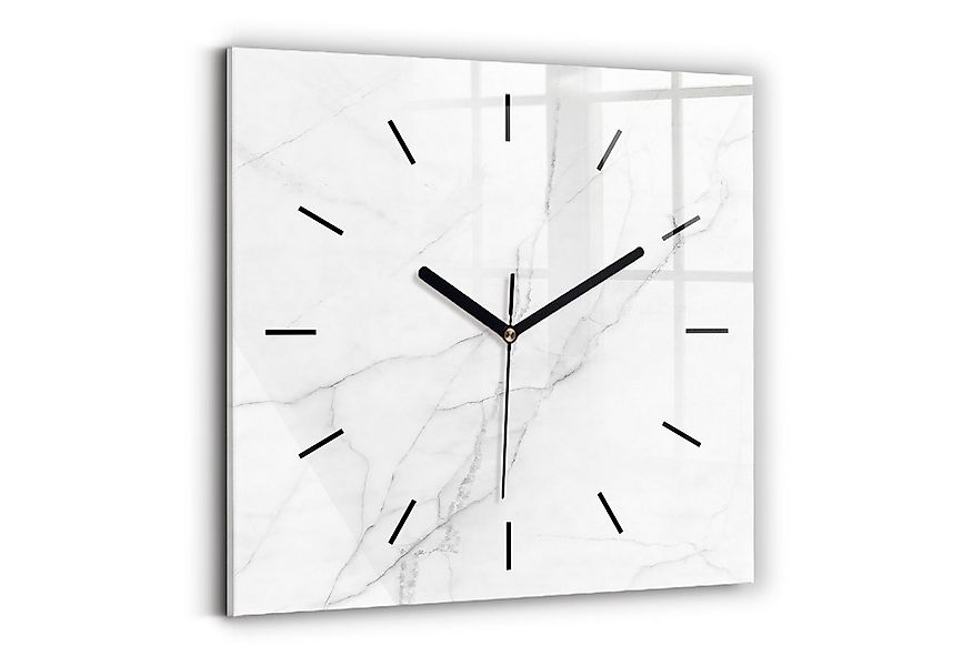 Tulup Wanduhr Dekorative Glasuhr Marmor Rechteckige Moderne Uhr aus Gehärte günstig online kaufen