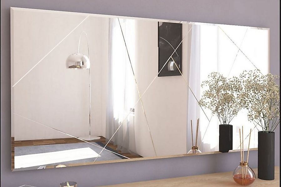 ibonto Wandspiegel Designspiegel 120x60 cm – Modern, rahmenlos & rechteckig günstig online kaufen
