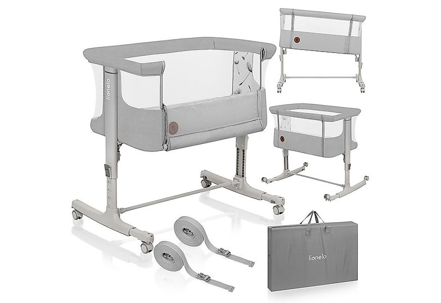 lionelo Baby-Reisebett AURORA, 3-in-1: Beistellbett, Babywiege, freistehend günstig online kaufen