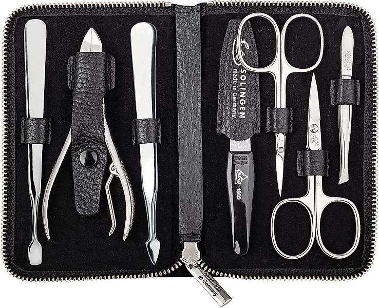 ERBE Maniküre-Etui Lederetui mit Zippverschluss, 7 günstig online kaufen