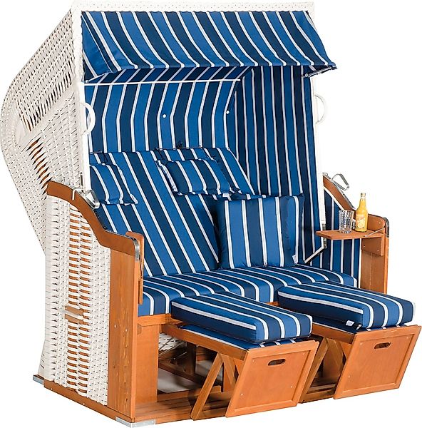 Natur24 Gartenstrandkorb Rustikal 250xL Plus 2-Sitzer Kunststoffgeflecht We günstig online kaufen