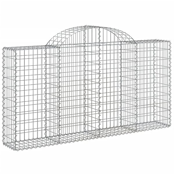 vidaXL Gabionen mit Hochbogen 7 Stk 200x30x100/120cm Eisen 1668791 günstig online kaufen