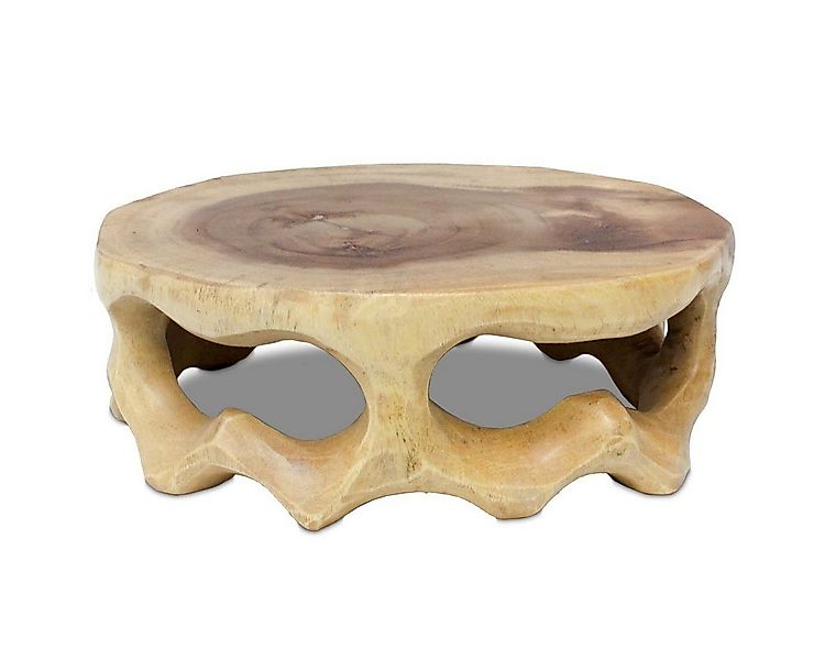 Oriental Galerie Blumenhocker Rundhocker Teakholz Natur 10 cm (1 St) günstig online kaufen