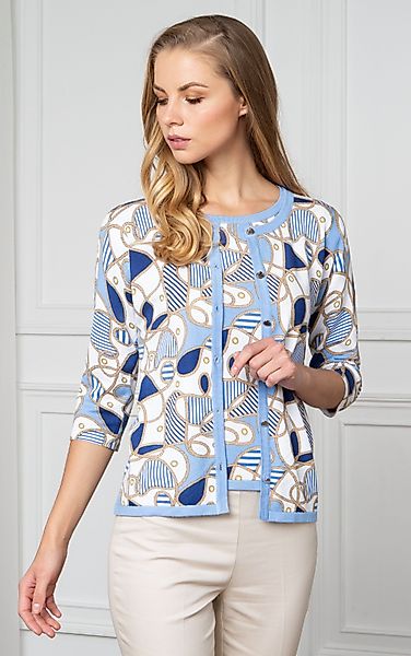 Passioni Cardigan Twinset mit Marine-Seil- und günstig online kaufen