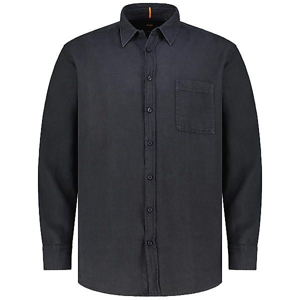 BOSS Freizeithemd aus Leinen Farbe schwarz Größe: 5XL günstig online kaufen