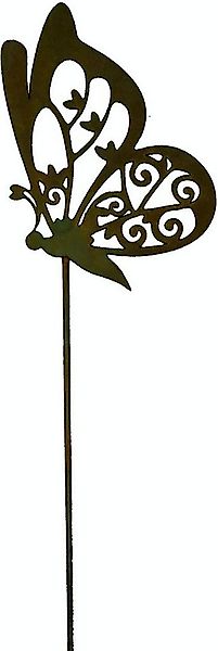 Rostikal Gartenstecker Schmetterling Deko Blumenstecker Echter Rost günstig online kaufen