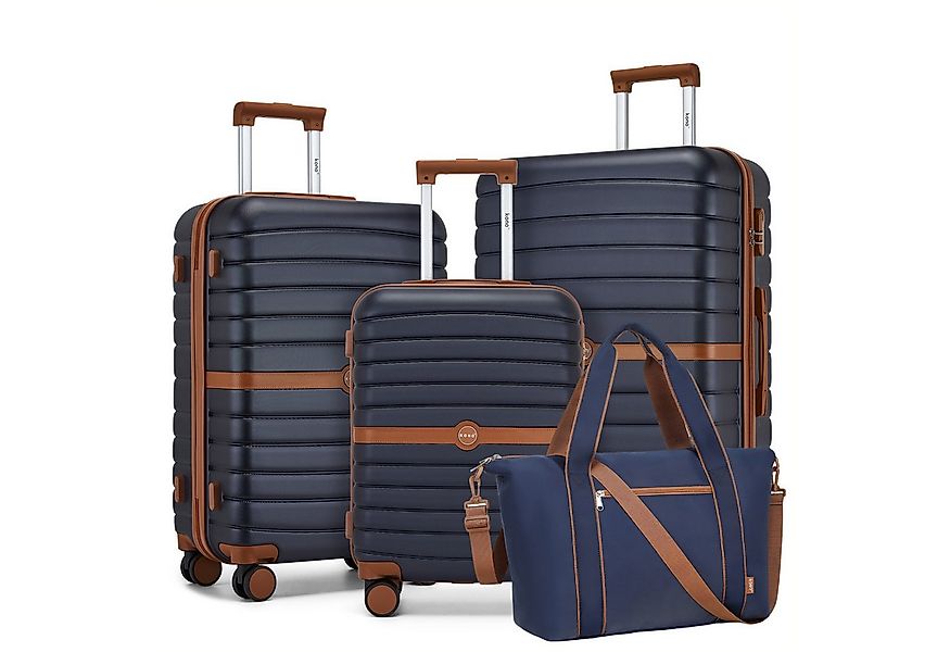 KONO Kofferset Hartschalenkoffer (55/66,5/76,5 cm Hoch)+Kabinentasche (44,5 günstig online kaufen