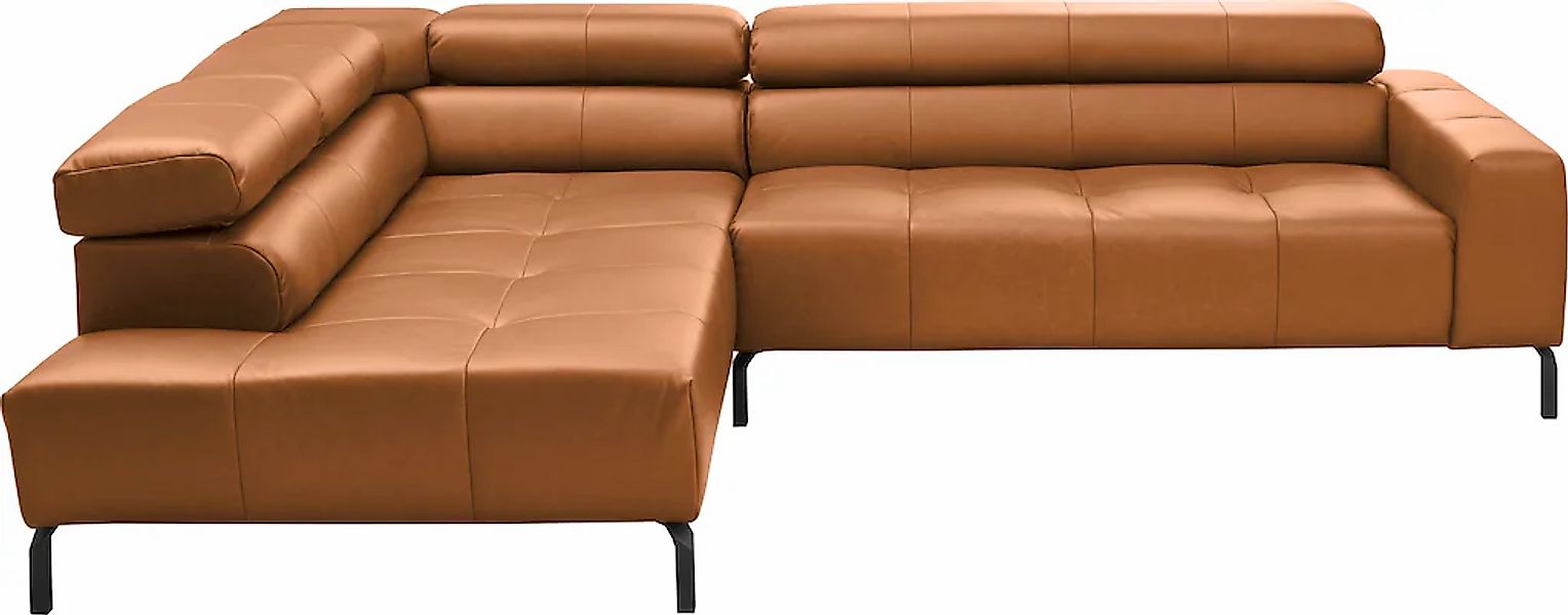 Places of Style Ecksofa "Claya, L-Form, incl. Kopfteilverstellung, Breite 2 günstig online kaufen