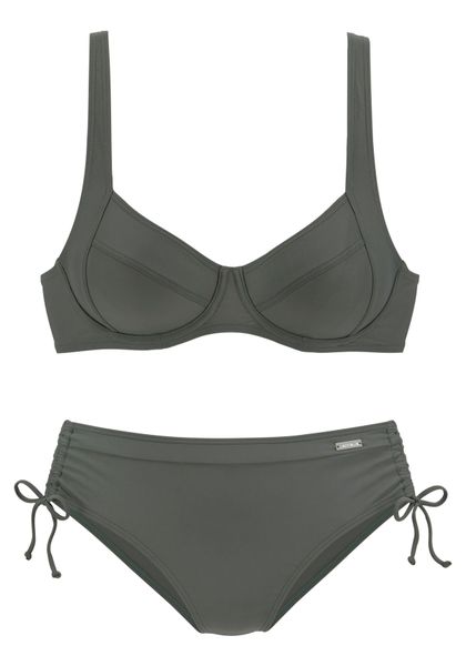 LASCANA Bügel-Bikini mit seitlich geraffter Bikinihose günstig online kaufen