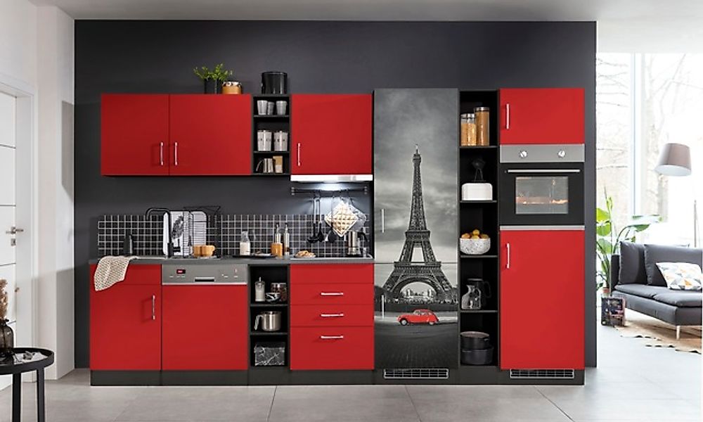 KOCHSTATION Küchenzeile »KS-Paris – Küchen mit einzigartigen Fotomotiven au günstig online kaufen