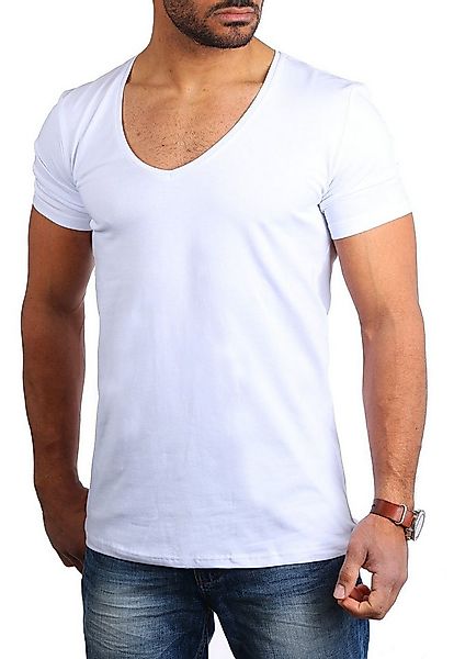Young & Rich T-Shirt Herren Uni Basic 1315 extra tiefer Ausschnitt 3er Pack günstig online kaufen