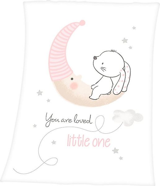 Babydecke Little Bunny, Baby Best, mit niedlichem Häschendesign, Kuscheldec günstig online kaufen