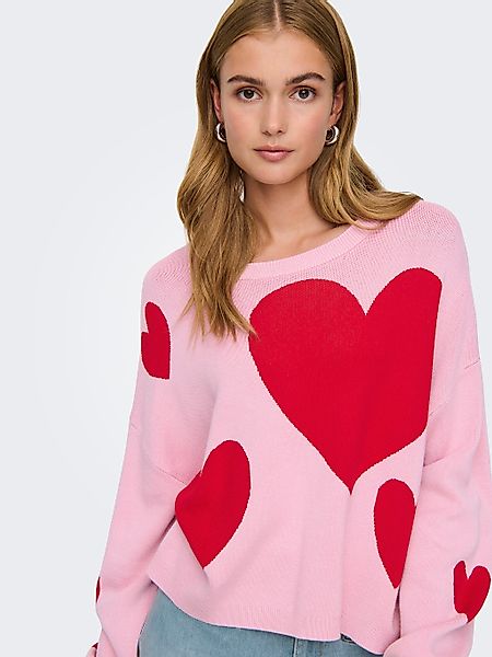 ONLY "ONLMONTANA LS JQ O-NECK CC KNT" mit Rippbündchen günstig online kaufen