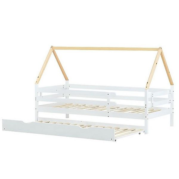 Odikalo Kinderbett Baumhausbett, Tagesbett, Ausziehbett, Schiebebett m. Rol günstig online kaufen