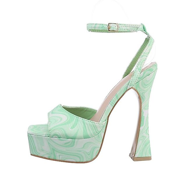 Ital-Design Damen Abendschuhe Party & Clubwear Plateausandaletten Blockabsa günstig online kaufen