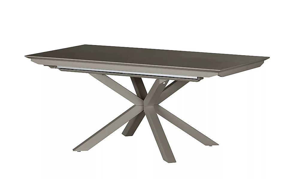 Berger & Rath Säulentisch ausziehbar  Xeno - grau - 90 cm - 77 cm - Tische günstig online kaufen