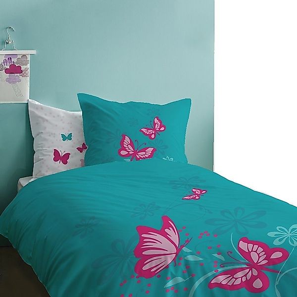 Familando Jugendbettwäsche mit Schmetterling Motiv Butterfly günstig online kaufen