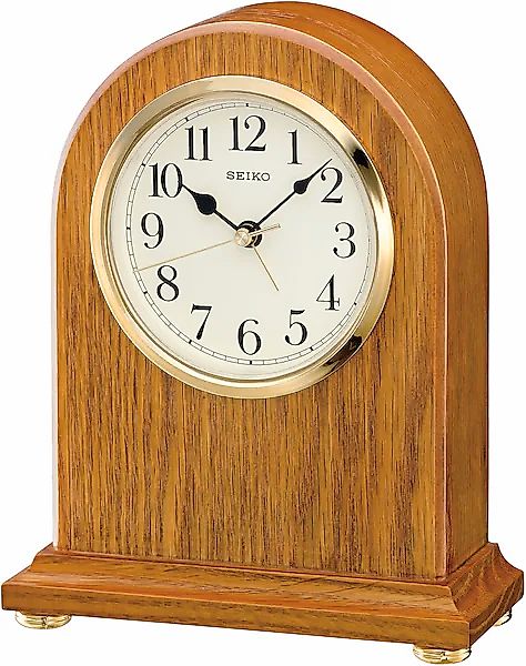 Seiko Tischuhr »QXE031B«, Wohnzimmer, Esszimmer, Holz, eichefarben günstig online kaufen