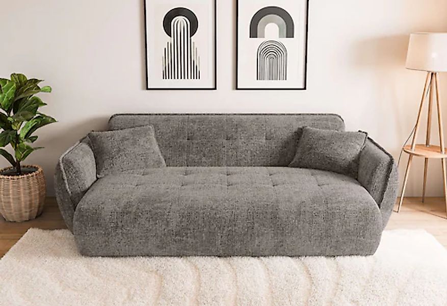 Home affaire Big-Sofa »MIRELDA Design-Sofa mit Steppungen, hoher Sitzkomfor günstig online kaufen