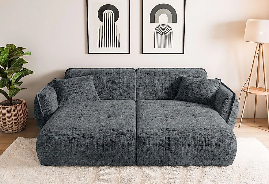 Home affaire Big-Sofa "MIRELDA Design-Sofa mit Steppungen, extra tief, Brei günstig online kaufen