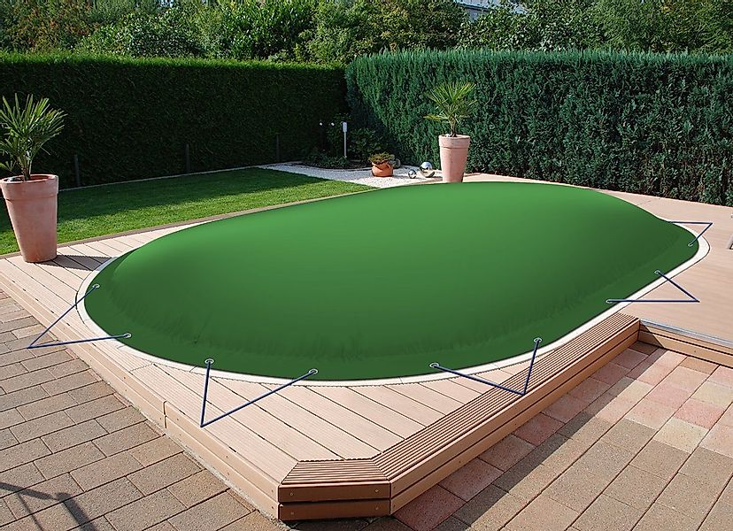 AirDeluxe Pool-Abdeckplane Ovale aufblasbare Poolplanen Schwimmbad günstig online kaufen