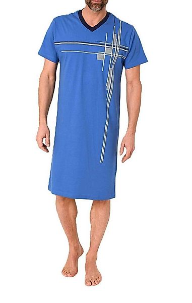 Normann Pyjama Normann Herren kurzarm Nachthemd - auch in Übergröße günstig online kaufen