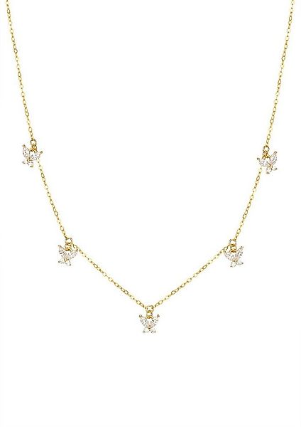 Hey Happiness Kette mit Anhänger Schmetterling Kristall, Kette Silber 925 D günstig online kaufen