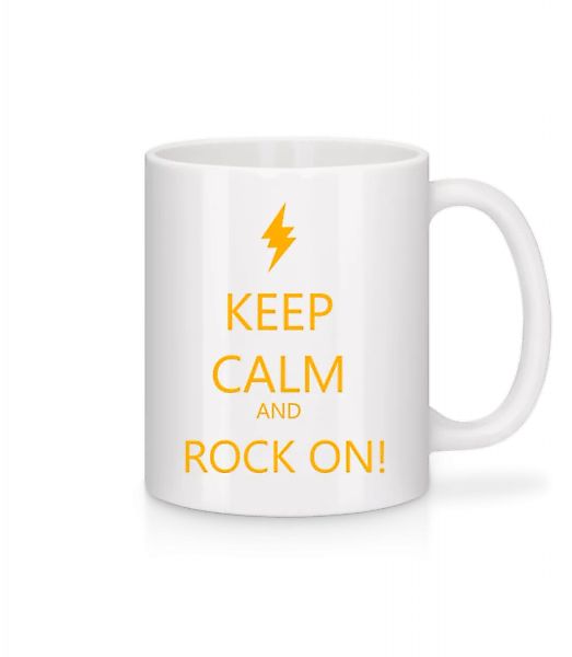 Keep Calm And Rock On! · Tasse günstig online kaufen