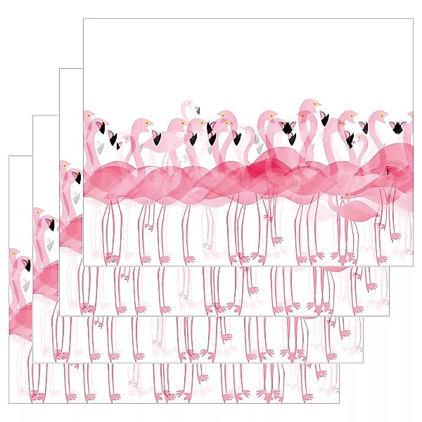 Contento Platzset »Matteo Flamingo«, (Set, 4 St.) günstig online kaufen