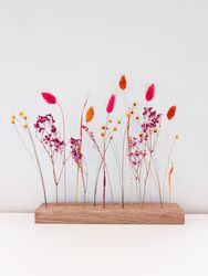 Trockenblume FlowerBar Feuerblüte, Holzleiste mit Trockenblumen günstig online kaufen