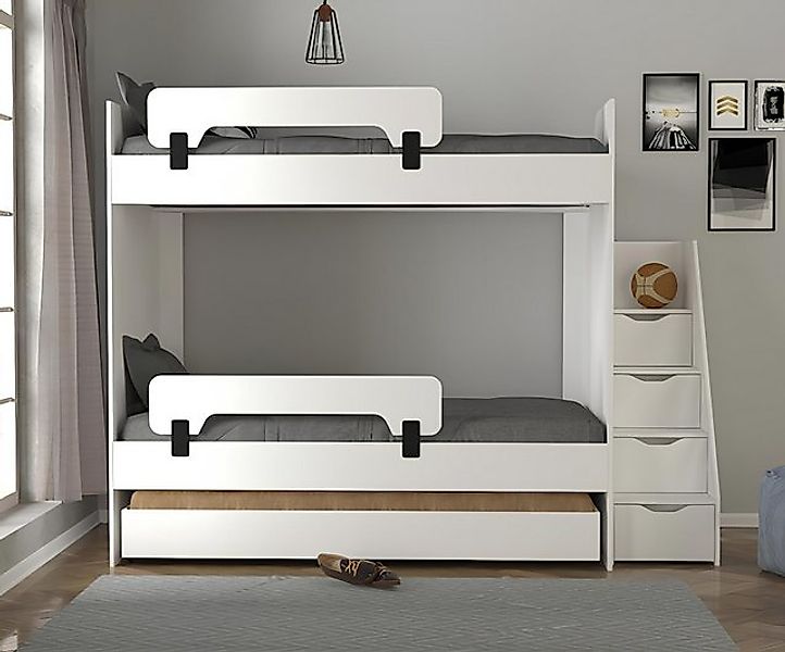 JVmoebel Bett Etagenbett Kinderbett Jugendbett Design Bett Kinderzimmer Bet günstig online kaufen