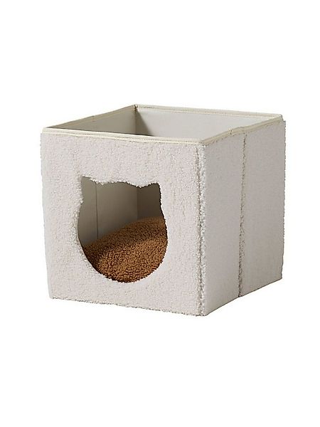 vertbaudet Tierkorb Katzenkorb aus Teddy-Stoff FAMILY günstig online kaufen