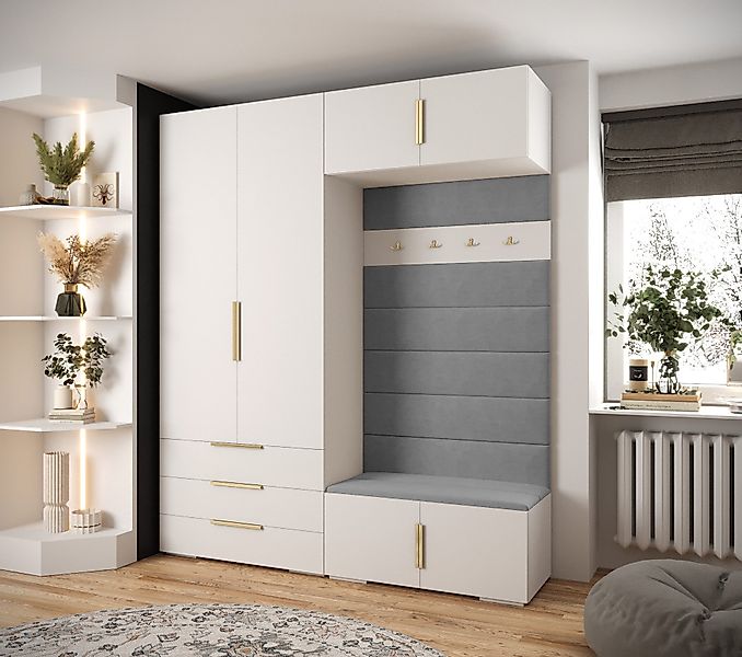 ABIKS MÖBEL Kompaktgarderobe INOVA 1 SATZ 12 Möbelset, Garderobe mit Kleide günstig online kaufen