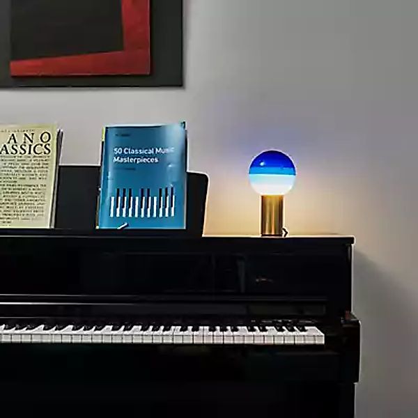 Marset Glas für Dipping Light Tischleuchte LED - Ersatzteil, blau - ø30 cm günstig online kaufen