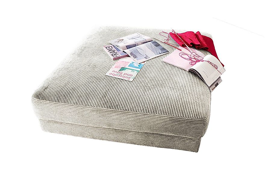 KAWOLA Hocker MADELINE, Big Hocker Polsterhocker günstig online kaufen