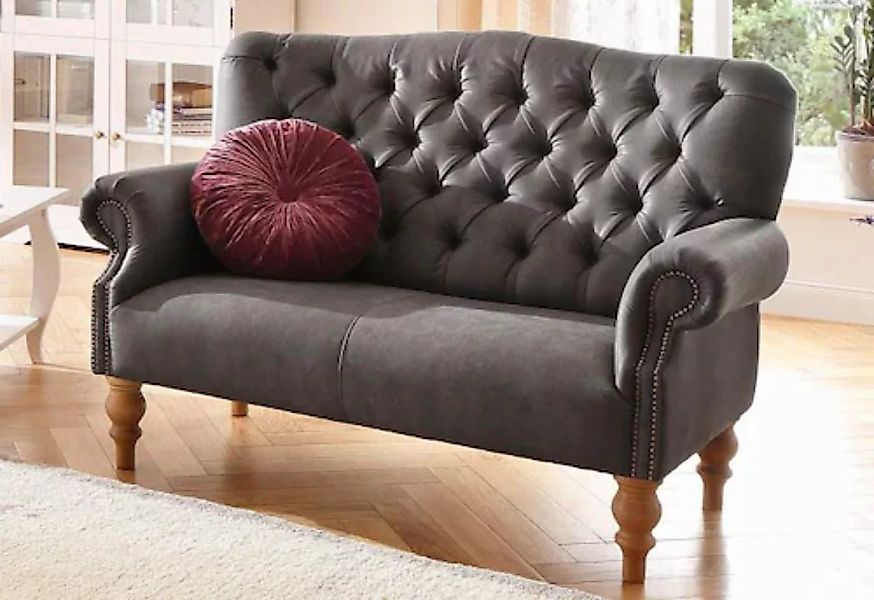 Home affaire Chesterfield-Sofa Lord, mit echter Chesterfield-Knopfheftung u günstig online kaufen