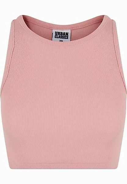 URBAN CLASSICS Muskelshirt Urban Classics Damen Ladies Cropped Rib Top (1-t günstig online kaufen