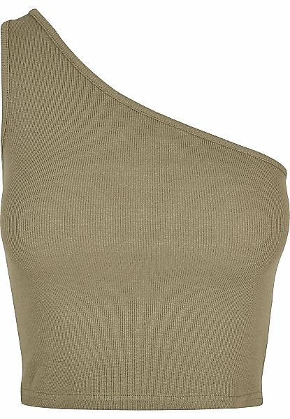 URBAN CLASSICS Tanktop "Urban Classics Damen Ladies Cropped Asymmetric Top" günstig online kaufen