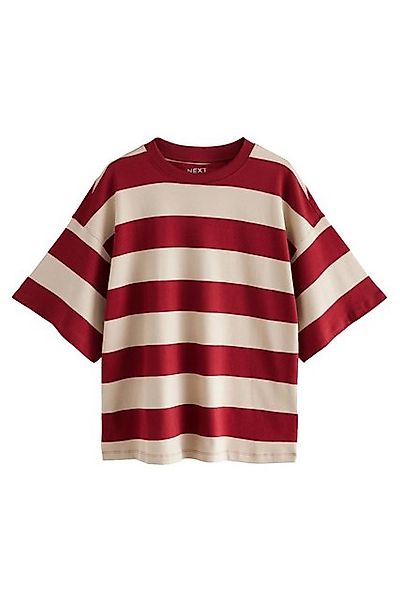 Next T-Shirt Kastiges Relaxed Fit Oversized-T-Shirt, Baumwolle (1-tlg) günstig online kaufen