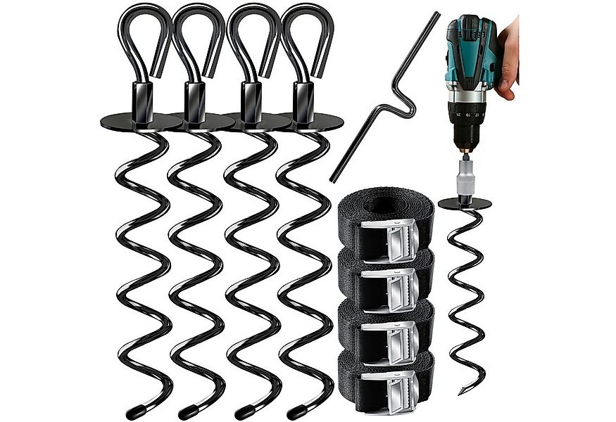 KESSER Bodenanker 4 Erdanker 9-teiliges Set Befestigung für Trampolin Schau günstig online kaufen