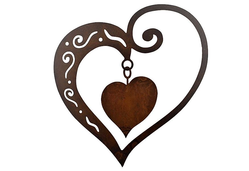 Rostikal Gartenfigur Rost Deko Herz, echter Rost günstig online kaufen