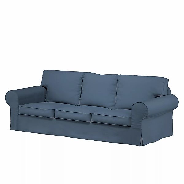 Bezug für Ektorp 3-Sitzer Schlafsofa, ALTES Modell, blau, Sofahusse Ektorp günstig online kaufen