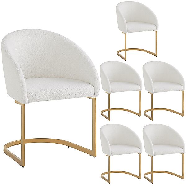 HAUSS SPOLE Esszimmerstuhl 6er Ergonomischer Freischwinger günstig online kaufen