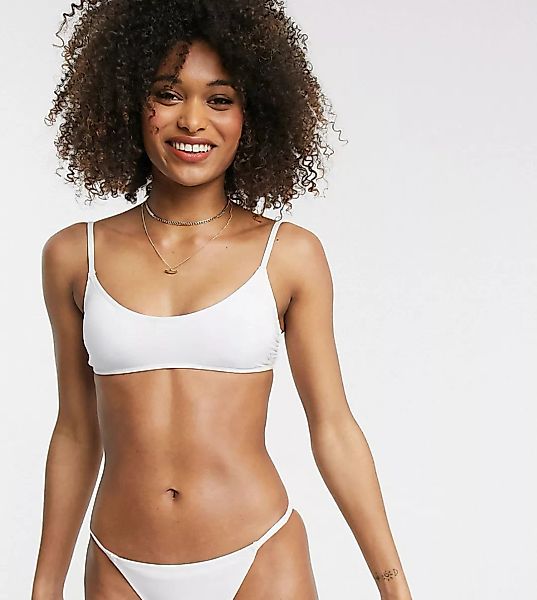 Dorina – Rhodes – Exklusiver weißer Bikini-Tanga mit hohem Beinausschnitt günstig online kaufen