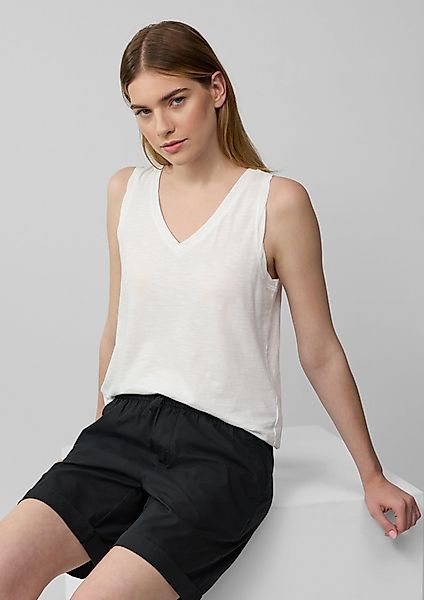 s.Oliver Shirttop Top mit Flammgarnstruktur und günstig online kaufen