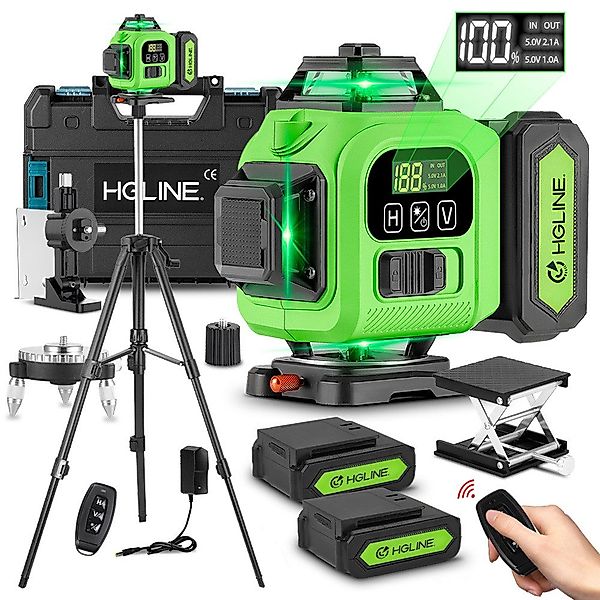 ONEVAN Laserwasserwaage Selbstnivellierende Laser Wasserwaage 4x360° günstig online kaufen