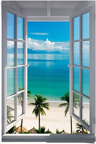 Reinders! Poster Fenster zum Strand, (1 günstig online kaufen