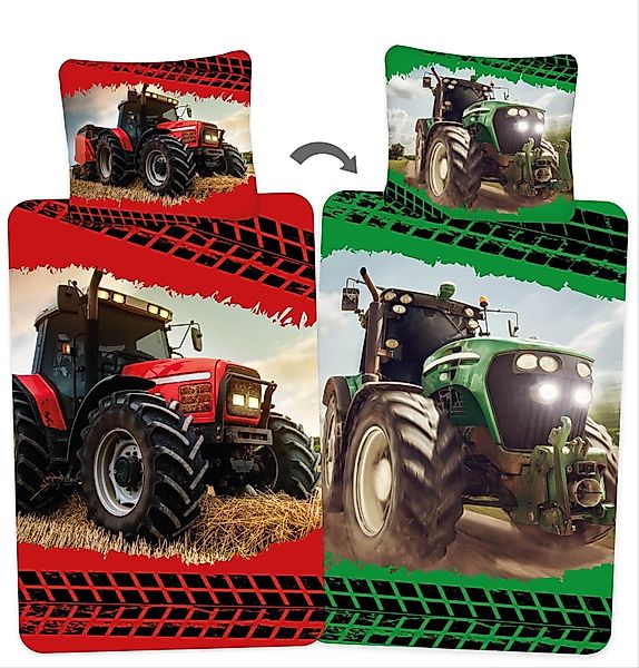 Jerry Fabrics Bettwäsche Roter & Grüner günstig online kaufen