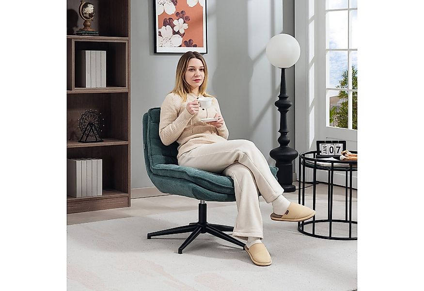 HOMCOM Bürostuhl Schreibtischstuhl ohne Armlehnen mit breiter Sitzfläche (S günstig online kaufen